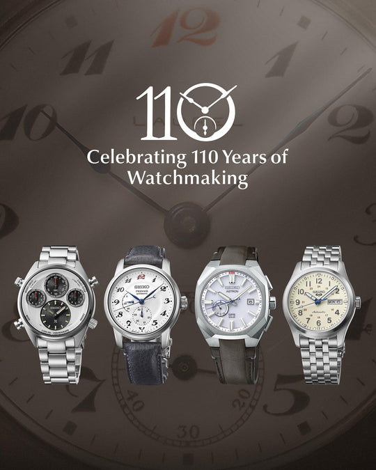 Seiko releases new timepieces in celebration of the 110th anniversary of Seiko’s watchmaking.