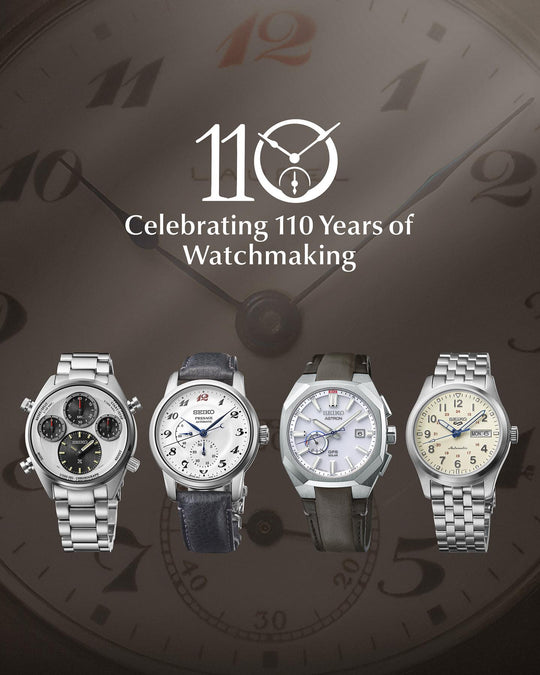 Seiko releases new timepieces in celebration of the 110th anniversary of Seiko’s watchmaking.