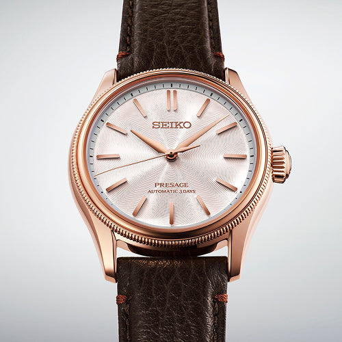 Four new Seiko Presage creations celebrate the beauty of Tomioka silk.