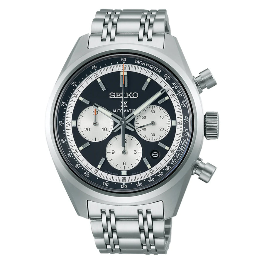 Seiko Prospex Panda Speedtimer Mechanical Chronograph Limited Edition 100th Anniversary SRQ049J1 Watch (Front view)