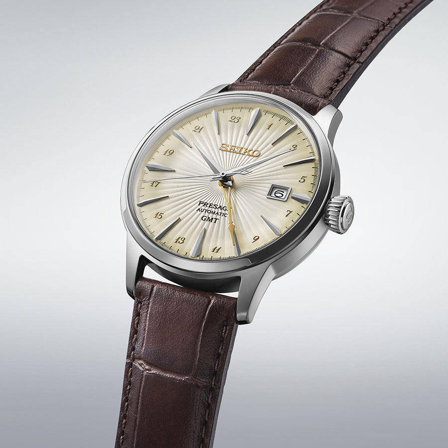 Seiko Presage GMT SSK041J1 Watch (side view)